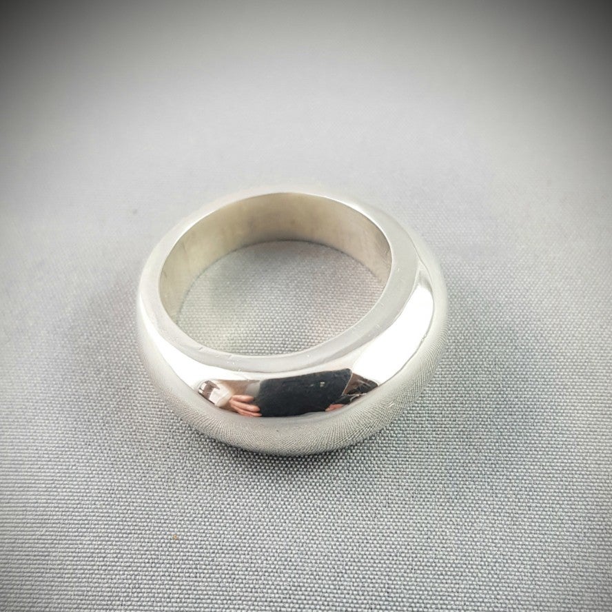 Modernist Chunky Silver Ring | Raw Silver Design